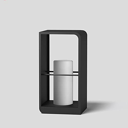 Floor Lamps — ALDEPO Minimalist Outdoor Square Pillar Floor Lamp