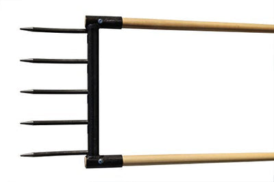 Pitchforks — CobraHead Broadfork Black with Carbon Steel Tines
