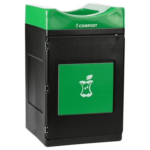 Commercial Zone Products Avante™ Series Black Compost Container 55-Gallon Square