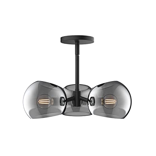Porch & Patio Lights — Alora Lighting Willow 3-Light Pendant, Matte Black