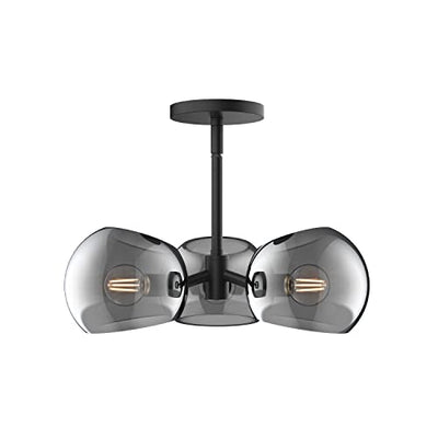 Pendant Lights — Alora Lighting Willow 3-Light Pendant, Matte Black