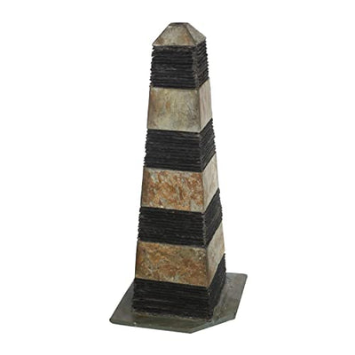 Freestanding — A & B Home Mayan Horizon Freestanding Fountain, Brown