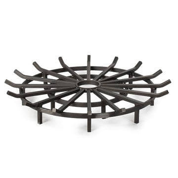 Outdoor Heating & Cooling — TITAN GREAT OUTDOORS Wagon Wheel Fire Grate, Gray