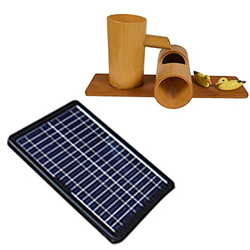 Outdoor Décor — 3UOOWWFA Solar Bamboo Birdbath Water Feature, Duck