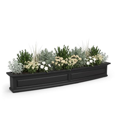 Window Boxes — Mayne Newhaven Self-Watering Window Box Planter, Black
