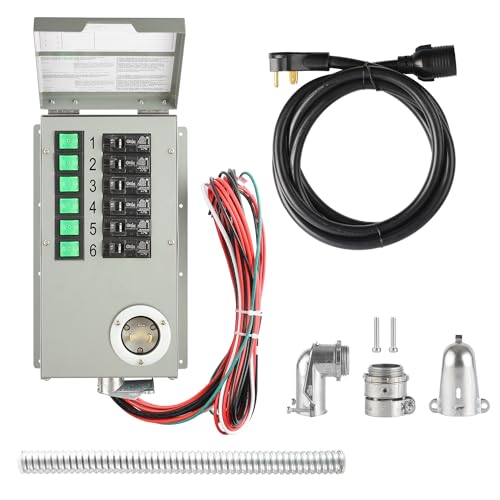 Generator Accessories — Nature's Generator 30A-6C Transfer Switch, Gray
