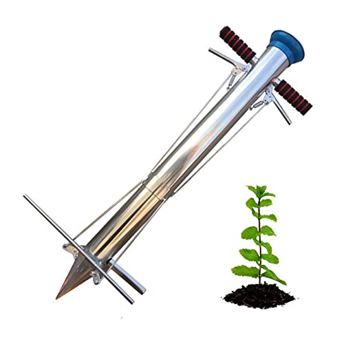 Bulb Planters — Foern Manual Bulb Planter with Spacing Tool, Metallic