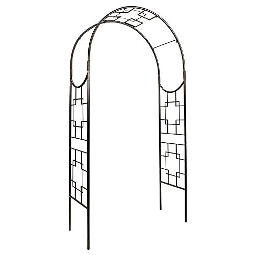 Arbors — Achla Designs ARB-25 Square-On-Squares Arbor, Graphite