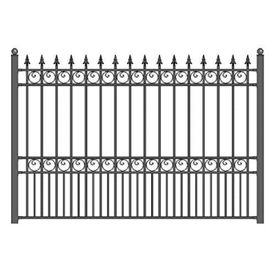 Decorative Fences — ALEKO FENCELON London-Style Galvanized Steel Fence