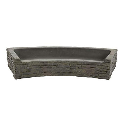 Fountain Accessories — Aquascape Curved Stacked Slate Fountain Topper Gray