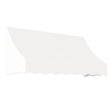 Awntech 8' Nantucket (100.5"-31"-24") Curved Slope Fixed Awning, White