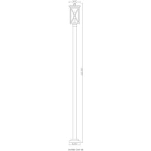 Z-Lite 1 Light Outdoor Post Mounted Fixture Black