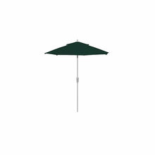Treasure Garden 7.5ft Patio Umbrella – Outdoor Market Umbrella – Push Button Tilt – White Aluminum Frame (O’bravia, Forest Green)