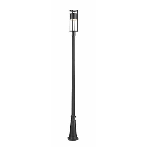 Z-Lite Luca Outdoor Post Light 1-Light 8 Watts Black