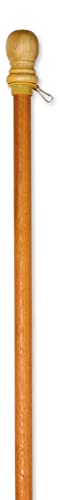 Evergreen Flag Wooden House and Estate Flag Pole with Ring - 56 L x 1.7”W x 1.7”H