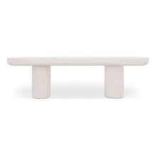 Moe's Home Collection Rocca Bench Concrete White