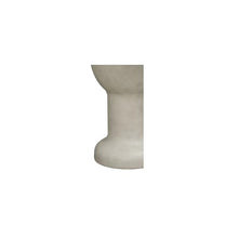 NADAAL STUDIOS Noa Outdoor Café Table, Round, Concrete, Venetian Plaster Finish, Pedestal Base, Water Resistant, Scratch Resistant, Seats 4, Cream