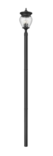 Z-Lite Davina 4 Light 120" Tall Post Light Black