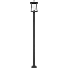 Z-Lite Rainer 4 Light 117" Tall Post Light Black