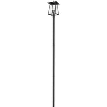 Z-Lite 5015PHBR-5009P120 Rainer 4 Light 143" Tall Post Light - Black