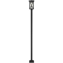 Z-Lite 1 Light Outdoor Post Mounted Fixture Black