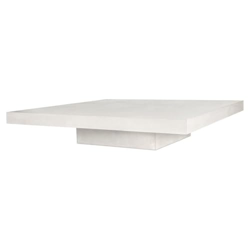 Seasonal Living Perpetual Lima Concrete Coffee Table in Ebony White