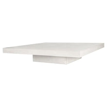 Seasonal Living Perpetual Lima Concrete Coffee Table in Ebony White