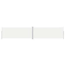 KGPWRCVD Retractable Side Awning Cream 78.7"x393.7" Large Screen Privacy Shade for Garden Patio Balcony, Adjustable Width with Automatic Roll-Back, UV-Proof Tear-Proof Water-Proof