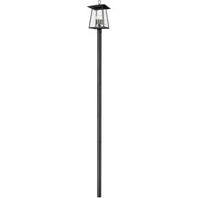 Z-Lite 5015PHBR-5009P120 Rainer 4 Light 143" Tall Post Light - Black