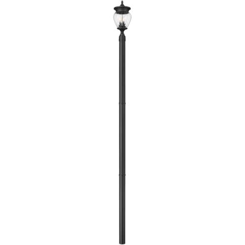 Z-Lite 5016PHMR-5009P96 Davina 3 Light 115" Tall Post Light - Black