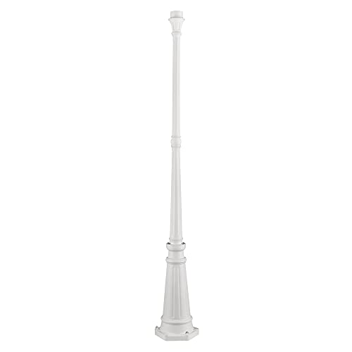Livex Lighting 7709-03 Outdoor Cast Aluminum Post, White 74" x 9.5"