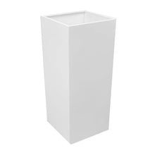 Pemberly Row 2-Piece Modern Style Steel Planter Set White
