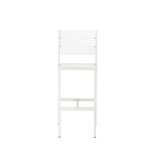 Pemberly Row 44" Aluminum Outdoor Bar Stools Set of 6 White