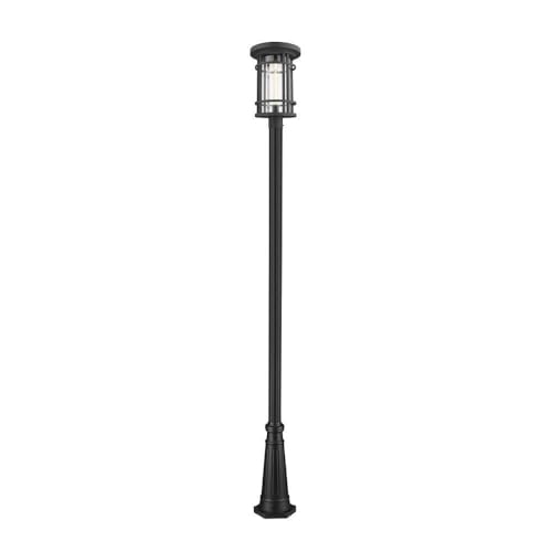 Z-Lite 570PHXL-519P-BK 1 Light Outdoor Post Mounted Fixture, Black