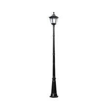 CUTPOIY High Pole Lighting with Frosted Glass Outdoor Street Fence Lamp European Post Light for Garden Yard Patio Pathway (Black-108.27″)
