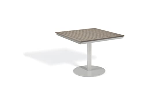 Oxford Garden Travira 38" Square Bistro Table - Tekwood Vintage