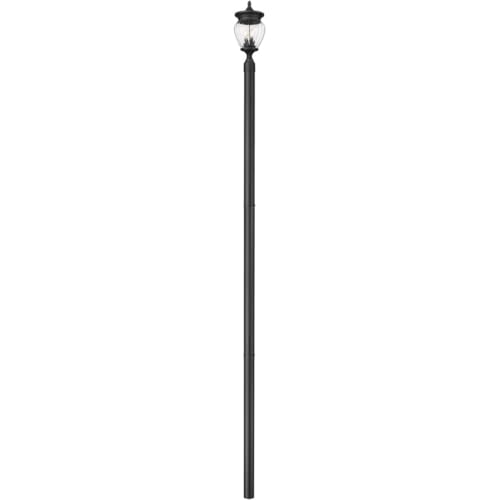 Z-Lite 5016PHMR-5009P120 Davina 3 Light 139" Tall Post Light - Black