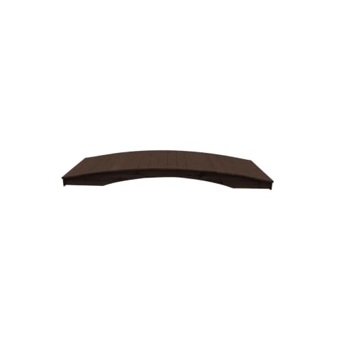 Keystone Amish Co. Cedar Plank Garden Bridge, 4' x 12', Walnut Stain