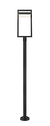 Z-Lite 1 Light Outdoor Post Mounted Fixture 566PHXLR-567P-BK-LED, Black