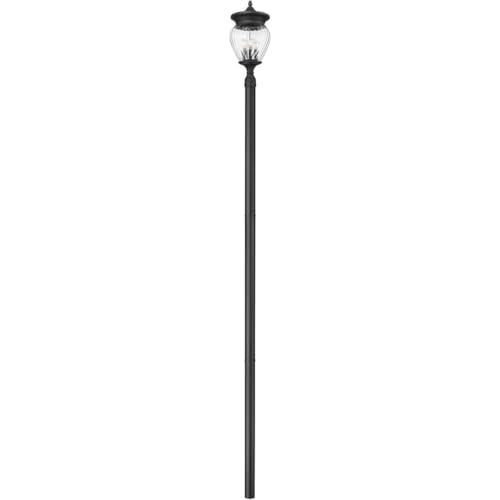 Z-Lite 5016PHBR-5009P120 Davina 4 Light 144" Tall Post Light - Black