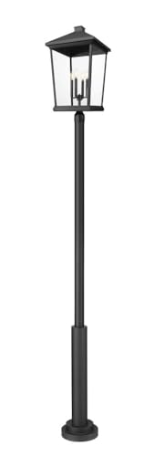 Z-Lite 568PHXXLR-5010P Beacon 4 Light 126" Tall Post Light - Black