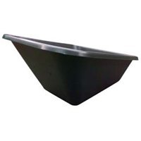 Mintcraft 33637 Poly Tray 2 Wheel 8 Cubic Ft. - Black
