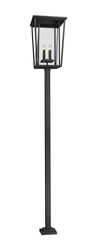 Z-Lite 4 Light Outdoor Post Mounted Fixture 571PHXXLS-536P-BK