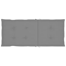 Kaorsrow 6 Piece Solid Acacia Wood Folding Patio Reclining Chairs Gray