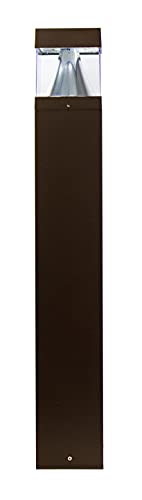 Solus Square Bronze LED Landscape Bollard Light