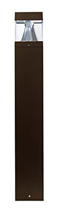 Solus Square Bronze LED Landscape Bollard Light