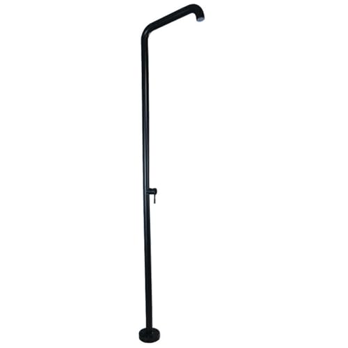 HUXUZYDY Outdoor Rain Shower with Swivel Adjustable Head for Backyard Poolside Spa Black,