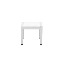 Pangea Home Joseph 6-Piece Aluminum Lounger Set with Side Table White