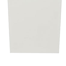 Benzara 32 Inch Tall Tapered Barrel Planter Vase with Hidden Insert White