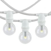 Novelty Lights 100 Ft Warm White LED G30 Globe Outdoor String Lights